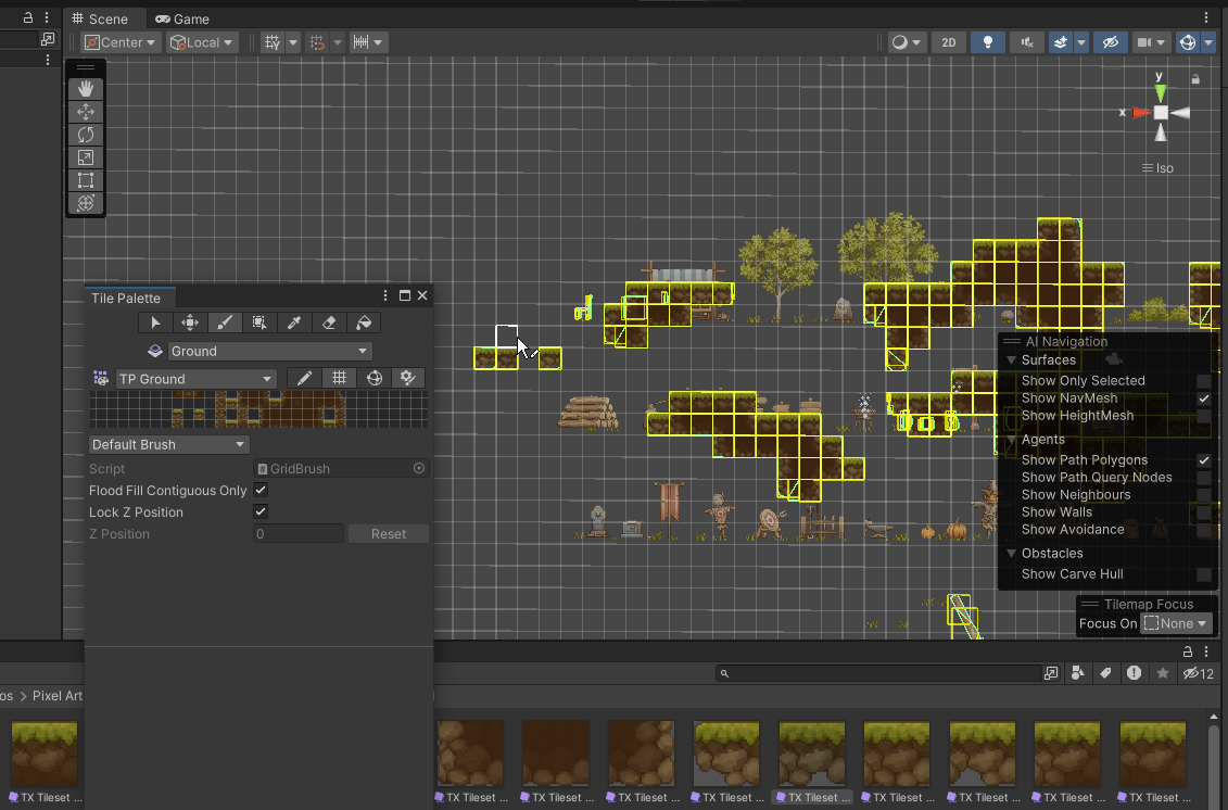 level design tile palette interface