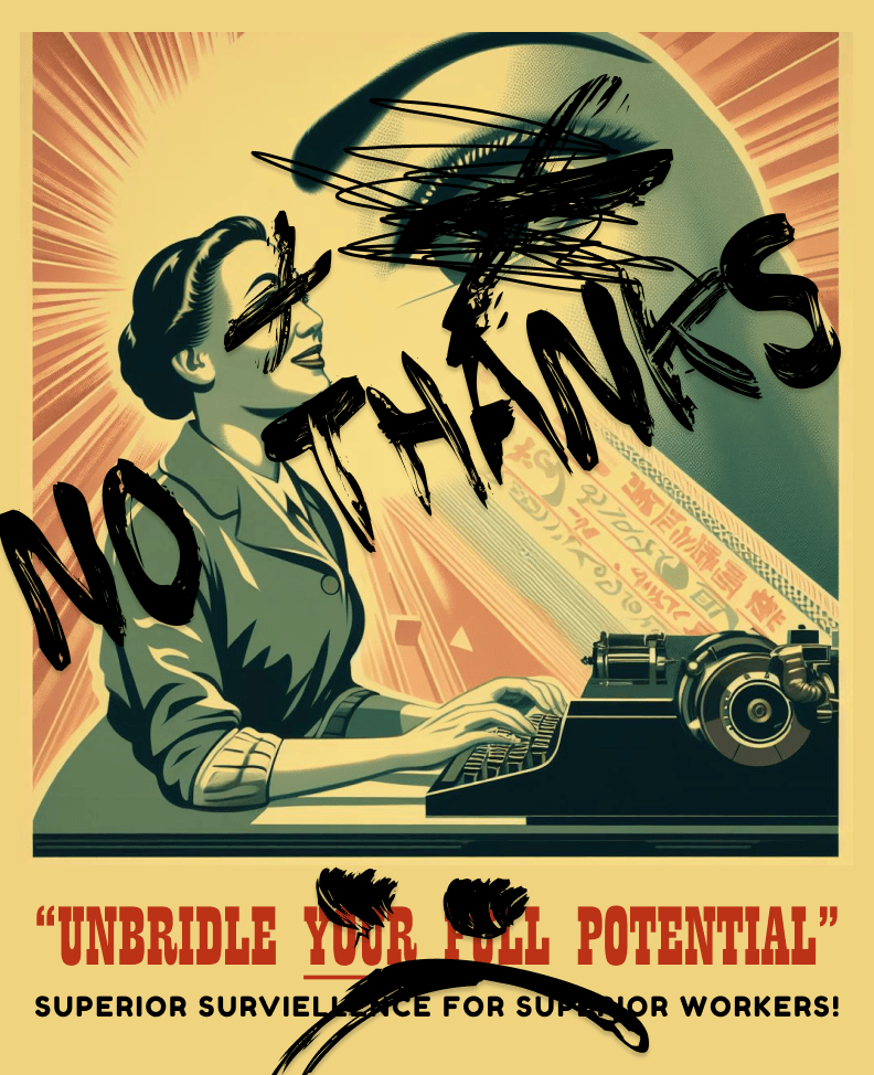 poster with digital graffiti