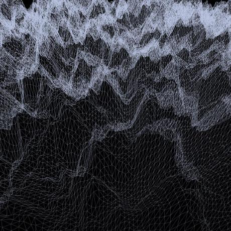 terrain made of lines
