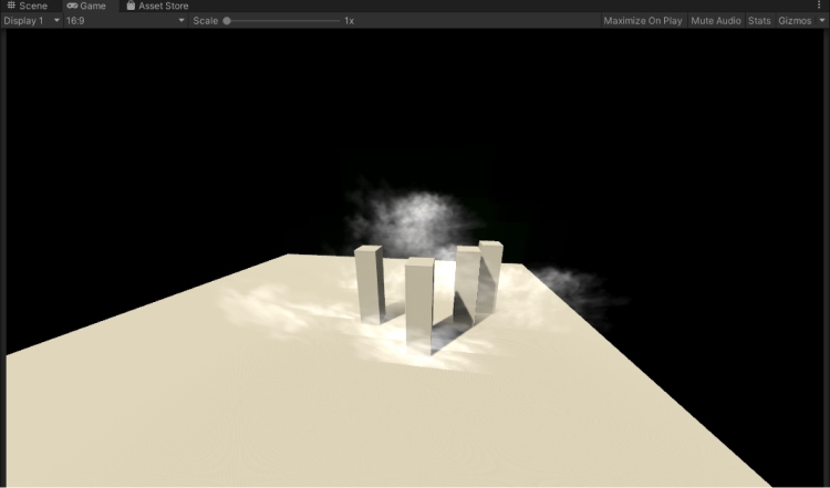 testing embergen textures to create depth in unity scenes